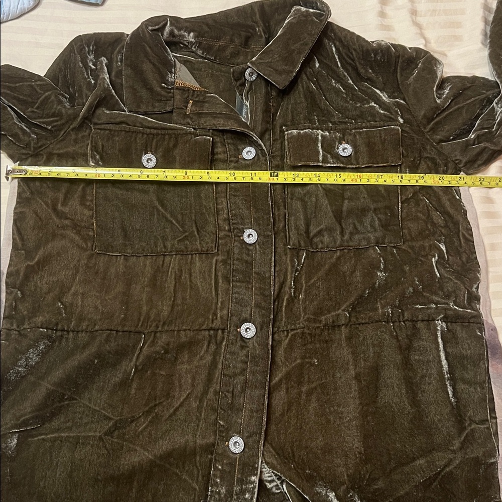 Aratta silent journey deer velvet burnout shirt oversized - Picture 8 of 12